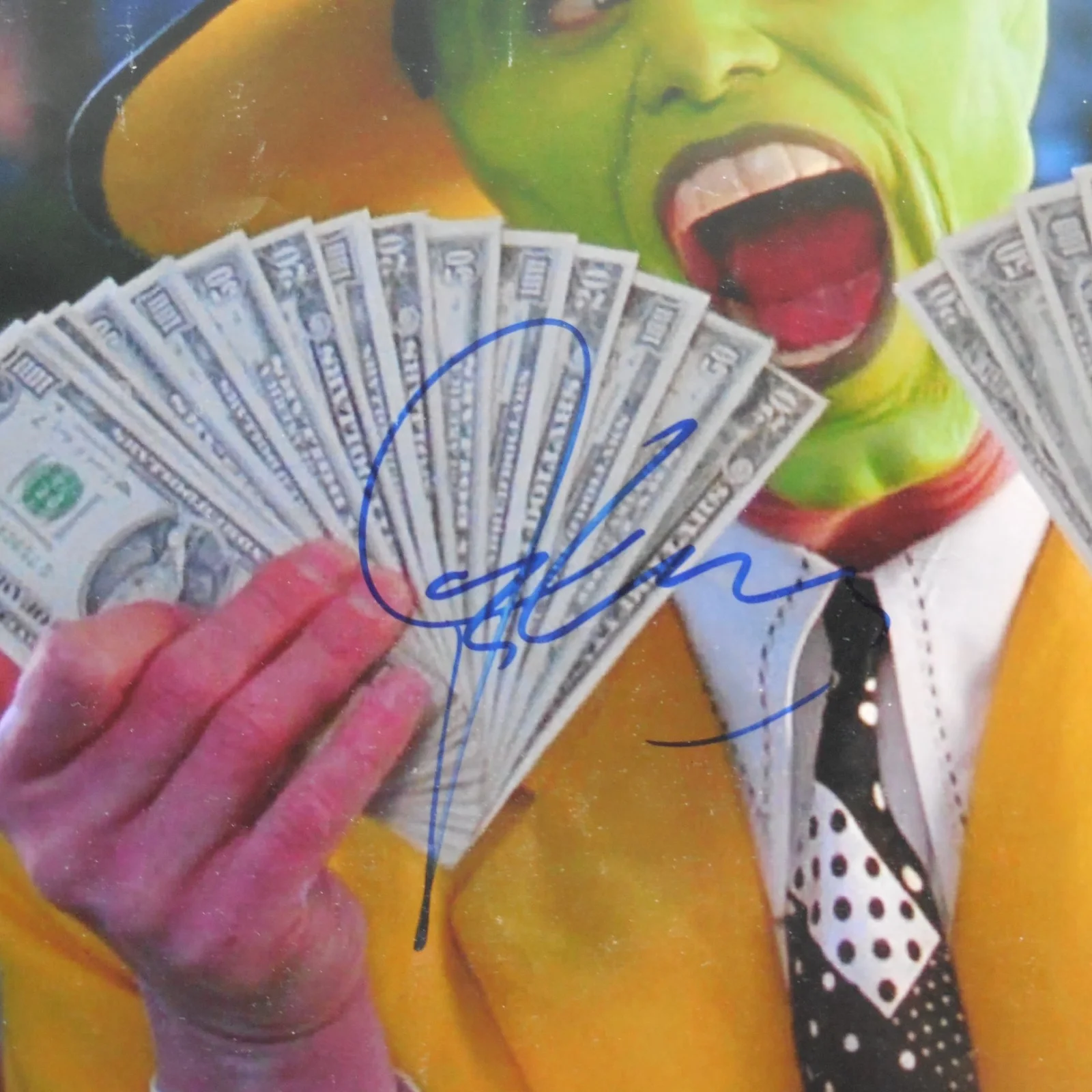 JIM CARREY — AUTHENTIC JIM CARREY AUTOGRAPHED SIGNED 16X20 PHOTO PSA COA THE MASK, изображение 2