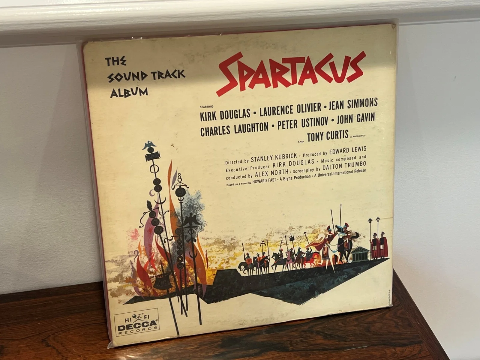 Spartacus Signed Album Douglas Olivier Curtis Ustinov Simmons Farnsworth, изображение 2