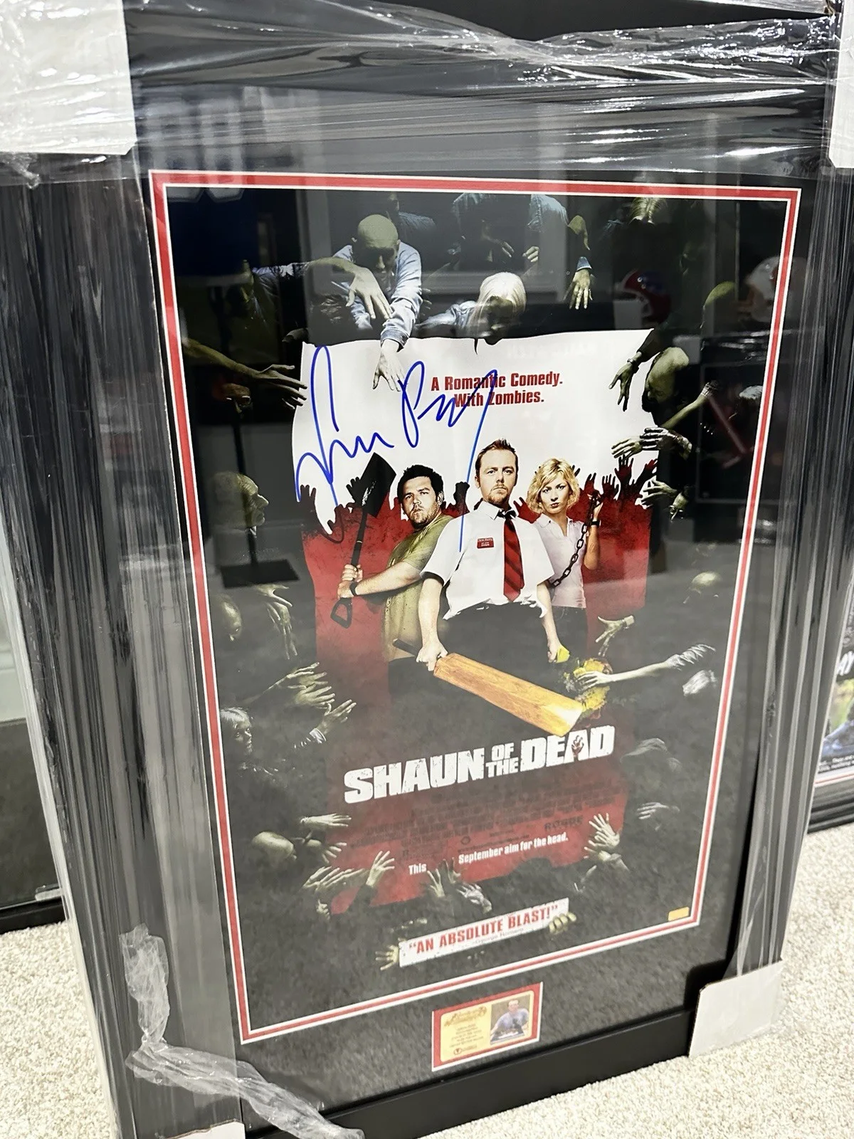 Simon Pegg Signed 16x24 “Shaun Of The Dead” Celebrity Authentics 🔥, изображение 2