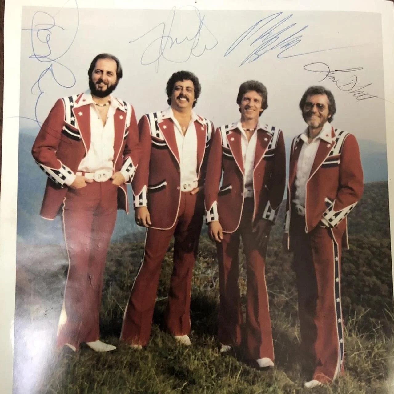 Signed (4) Statler Brothers 8x10 Photo Harold Don Reid Phil Balsley Lew Dewitt, image 2
