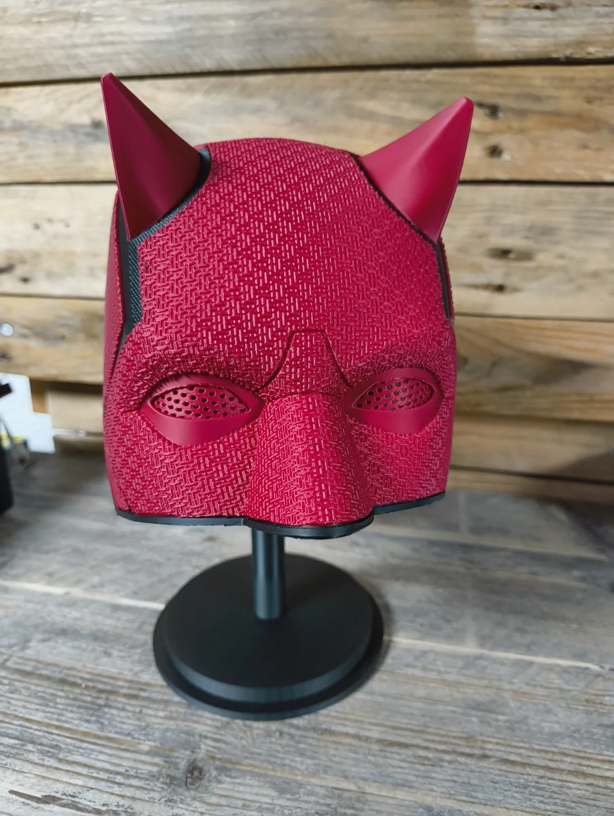 Daredevil Born Again Helmet 3D Printed Raw + Stand | Mask | Display, image 2