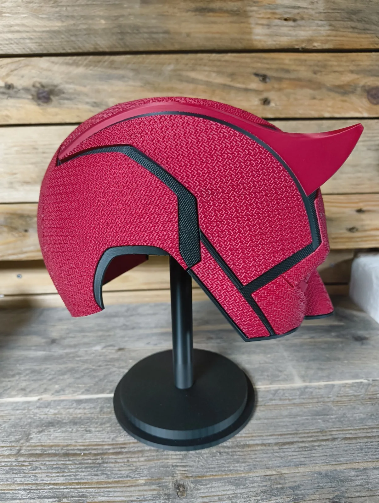 Daredevil Born Again Helmet 3D Printed Raw + Stand | Mask | Display, image 5