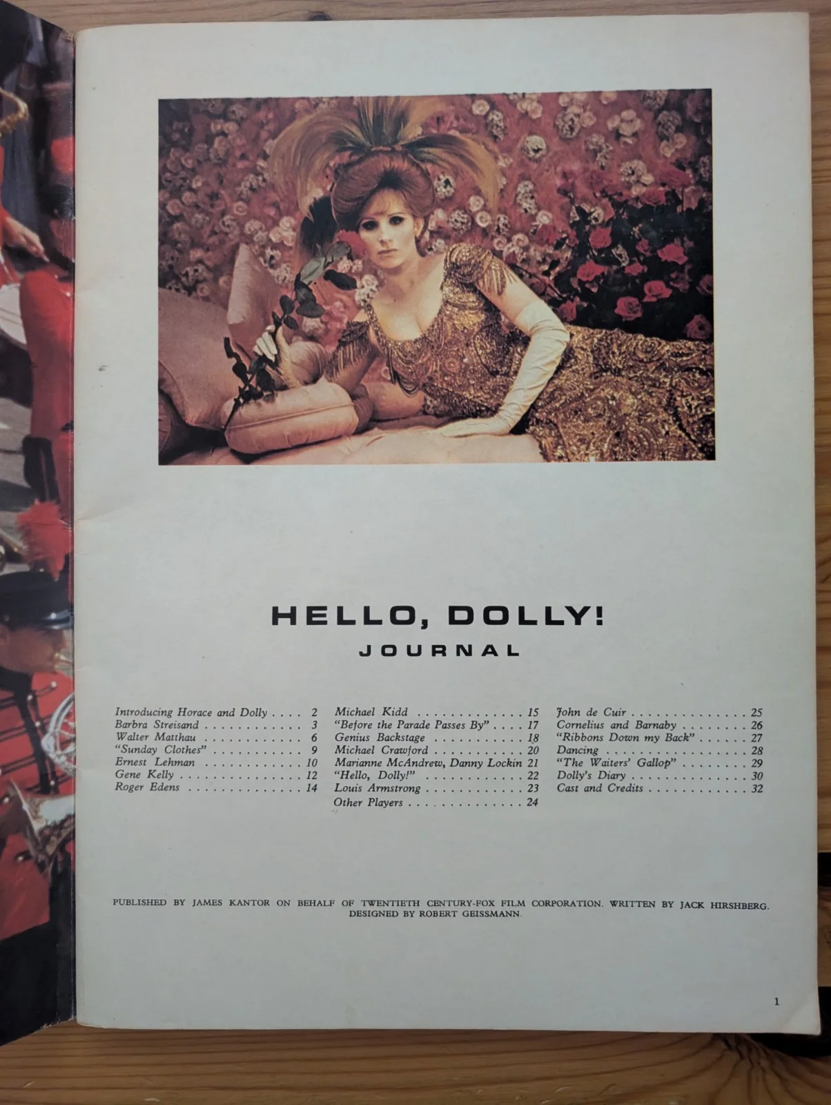 Hello Dolly / Souvenir Book / Barbra Streisand / 20th Century Fox / 1969, изображение 2