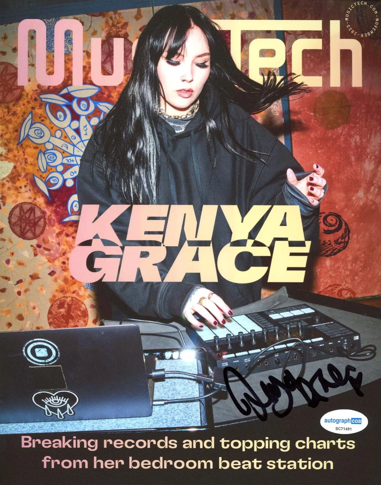 KENYA GRACE — Kenya Grace signed Autographed 8x10 Photo EXCT PROOF d SINGER Strangers ACOA COA, изображение 4
