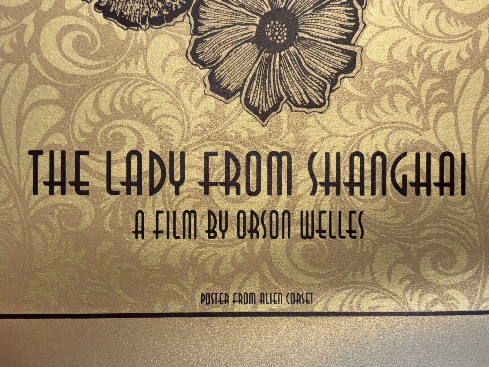 The Lady from Shanghai Castro Theatre 2011 Silkscreen Movie Poster Alien Corset, изображение 2