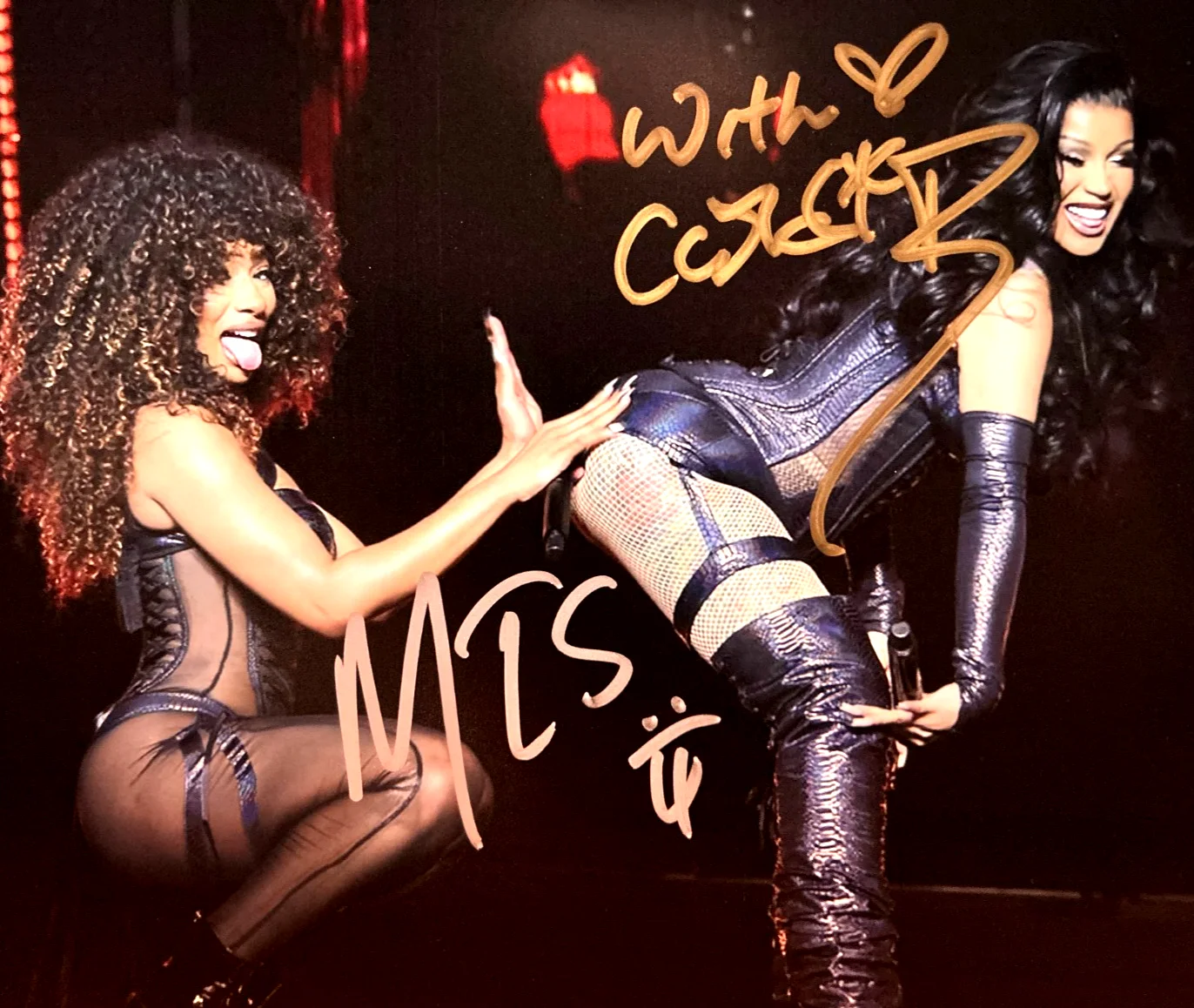CARDI B + MEGAN THEE STALLION Signed 8x10" Authentic Original Autographs w/COA, image 3