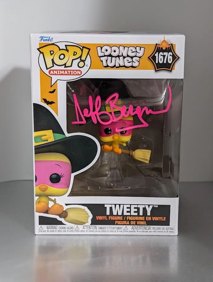 Jeff Bergman — Jeff Bergman Autographed Signed Funko Pop #1676 Tweety Looney Tunes Animation