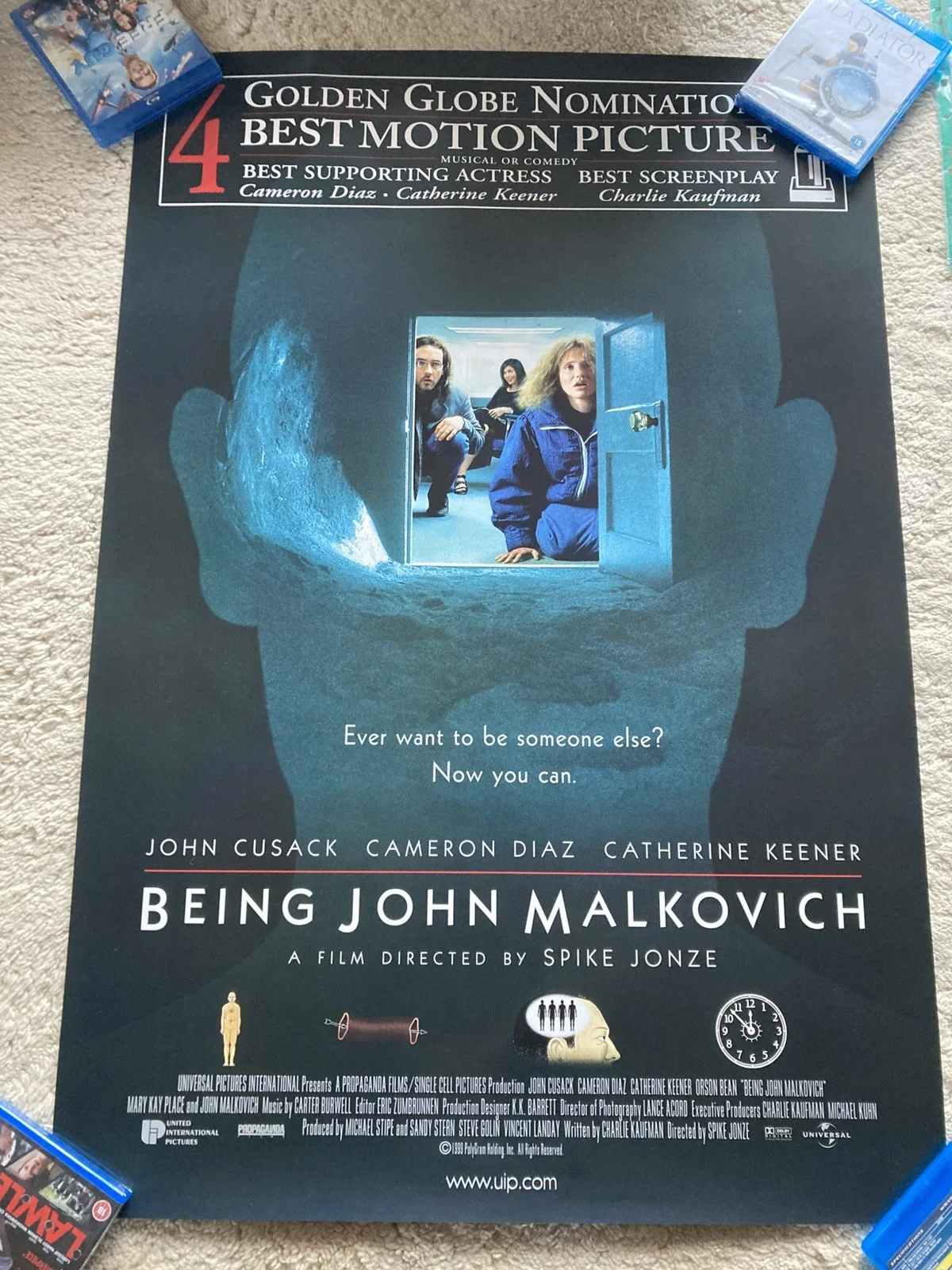 Being John Malkovich x3 Original Cinema UK Quad/1S Posters, image 3