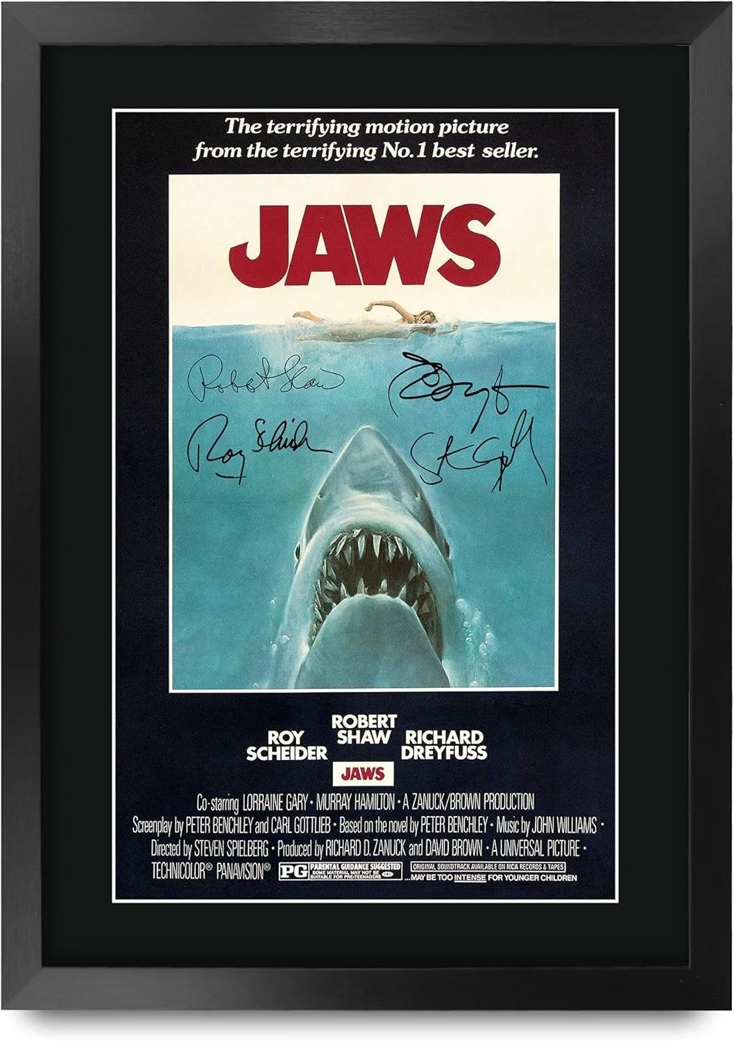 Rob Schneider — Framed JAWS Cast Autograph Poster - 16x12 Gift for Movie Lovers & Collectors, изображение 3