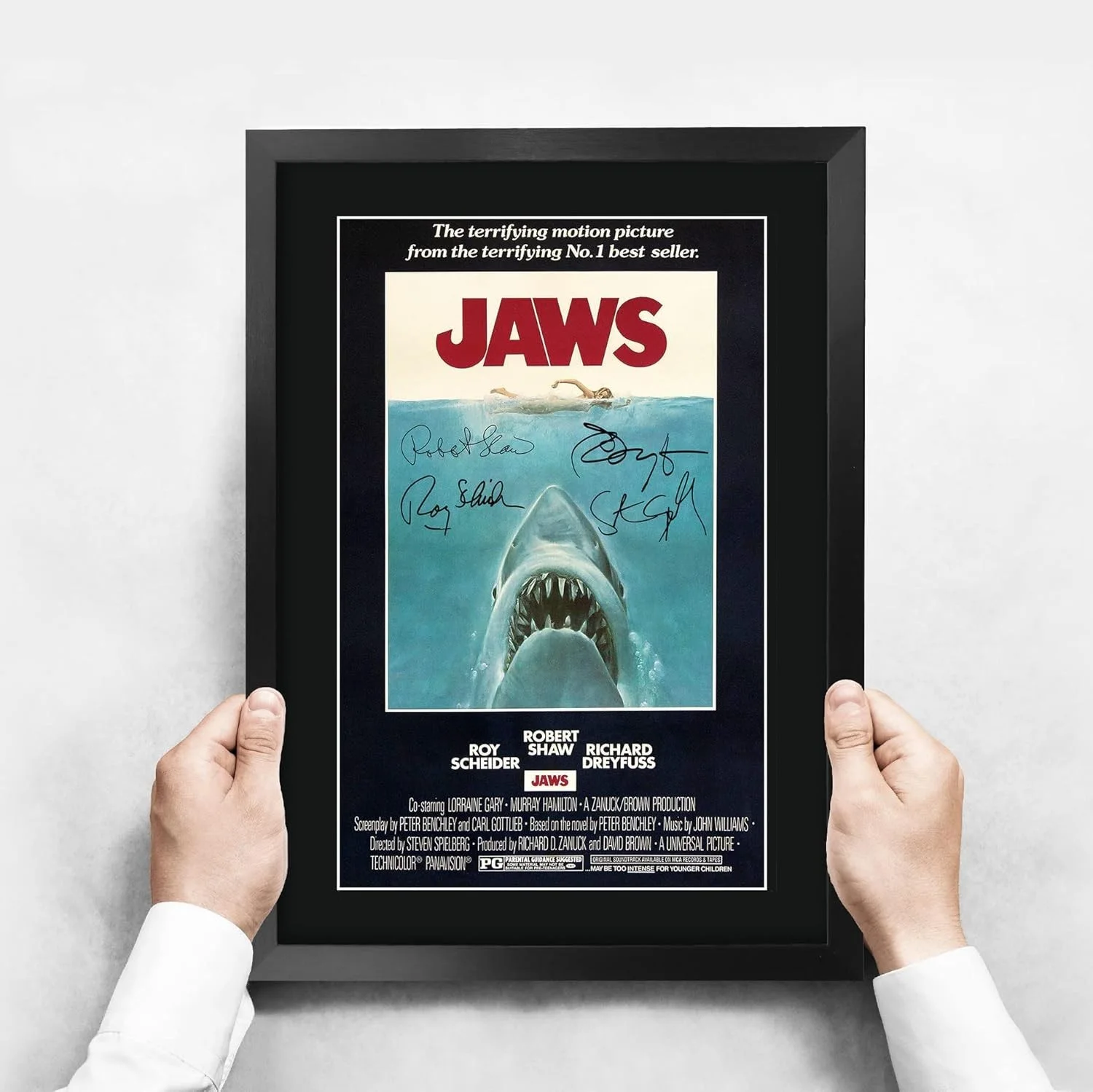 Rob Schneider — Framed JAWS Cast Autograph Poster - 16x12 Gift for Movie Lovers & Collectors, изображение 5