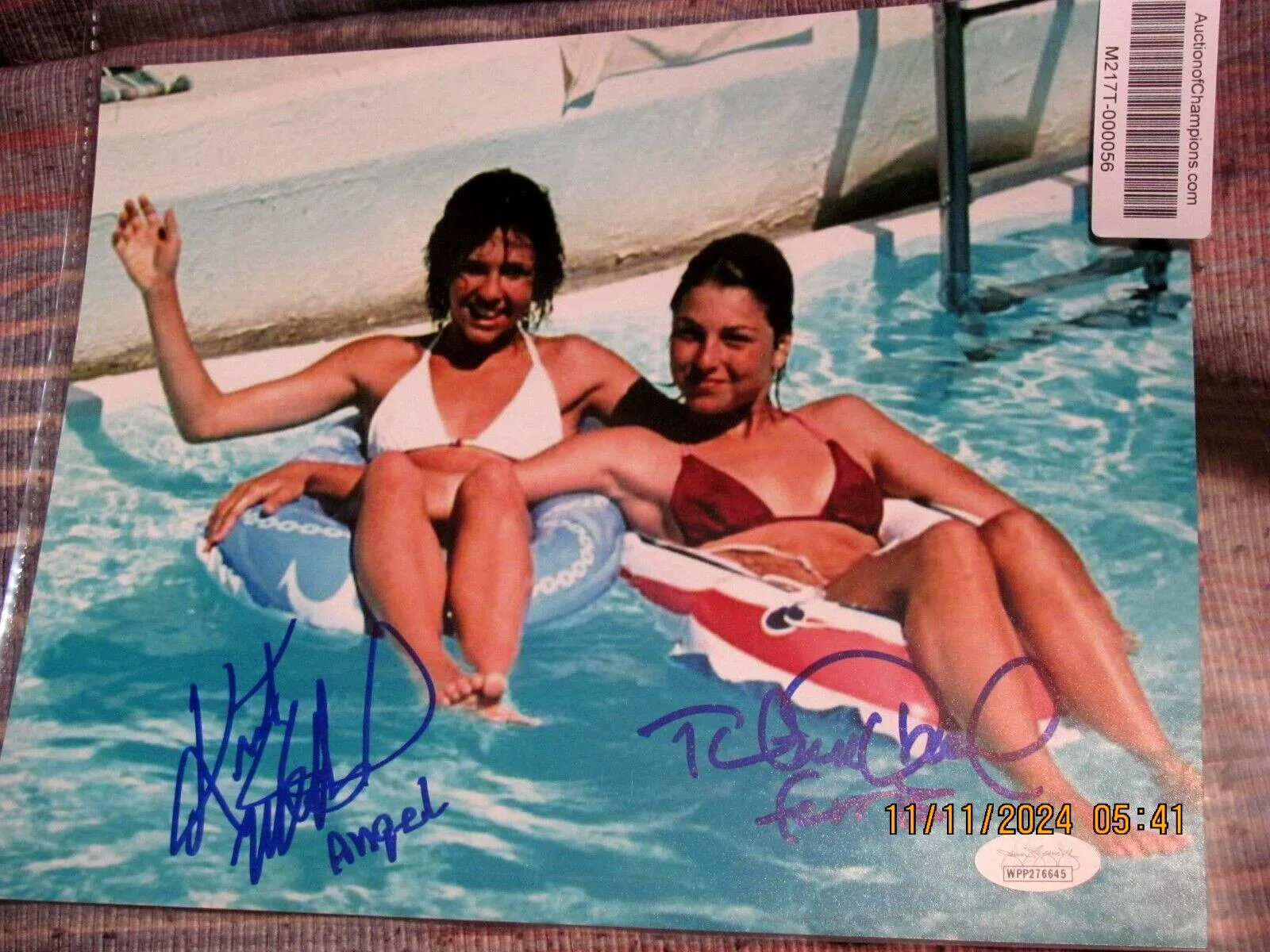 Kristy McNichol / Tatun O'Neal — Kristy McNichol & Tatum O'Neal Dual Autographed Signed 8x10 Photo - JSA