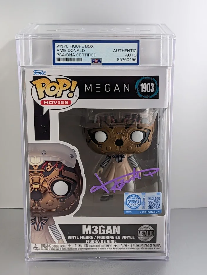 Amie Donald — Amie Donald Signed Autographed Funko Pop #1903 M3gan Megan PSA Encapsulated