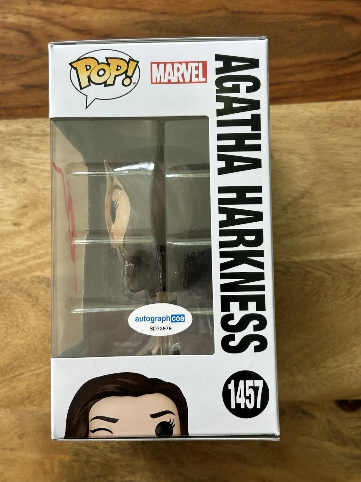 Agatha Harkness — Kathryn Hahn Signed "WandaVision" #1457 Agatha Harkness Funko Pop - With COA, image 2