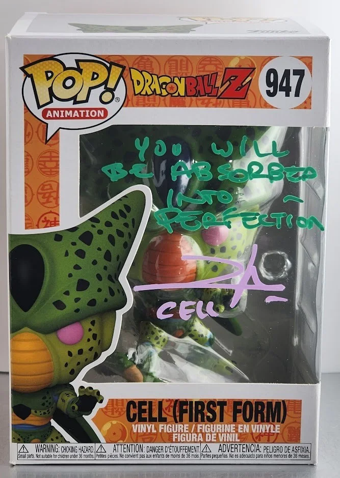 Dameon Clarke — Dameon Clarke Autographed Signed Funko Pop #947 Dragon Ball Z CELL First Form
