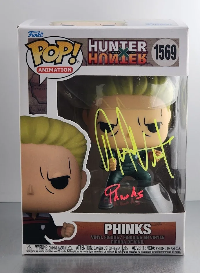 David Vincent — David Vincent Autographed Signed Funko Pop #1569 PHINKS Hunter x Hunter, image 2