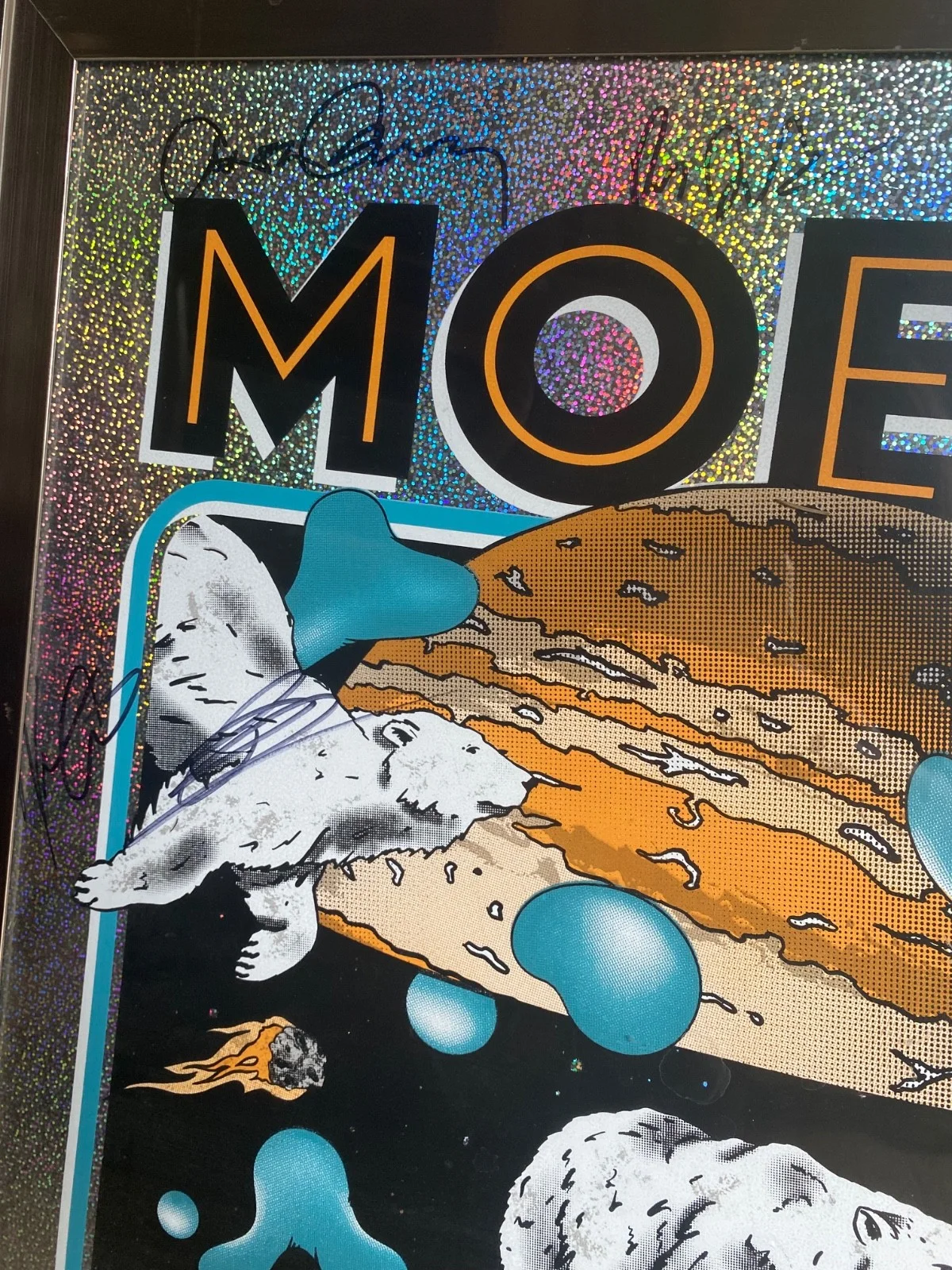 Moe Foil Concert Poster Fall Tour 2023. Signed (Autographed) by entire band., image 2
