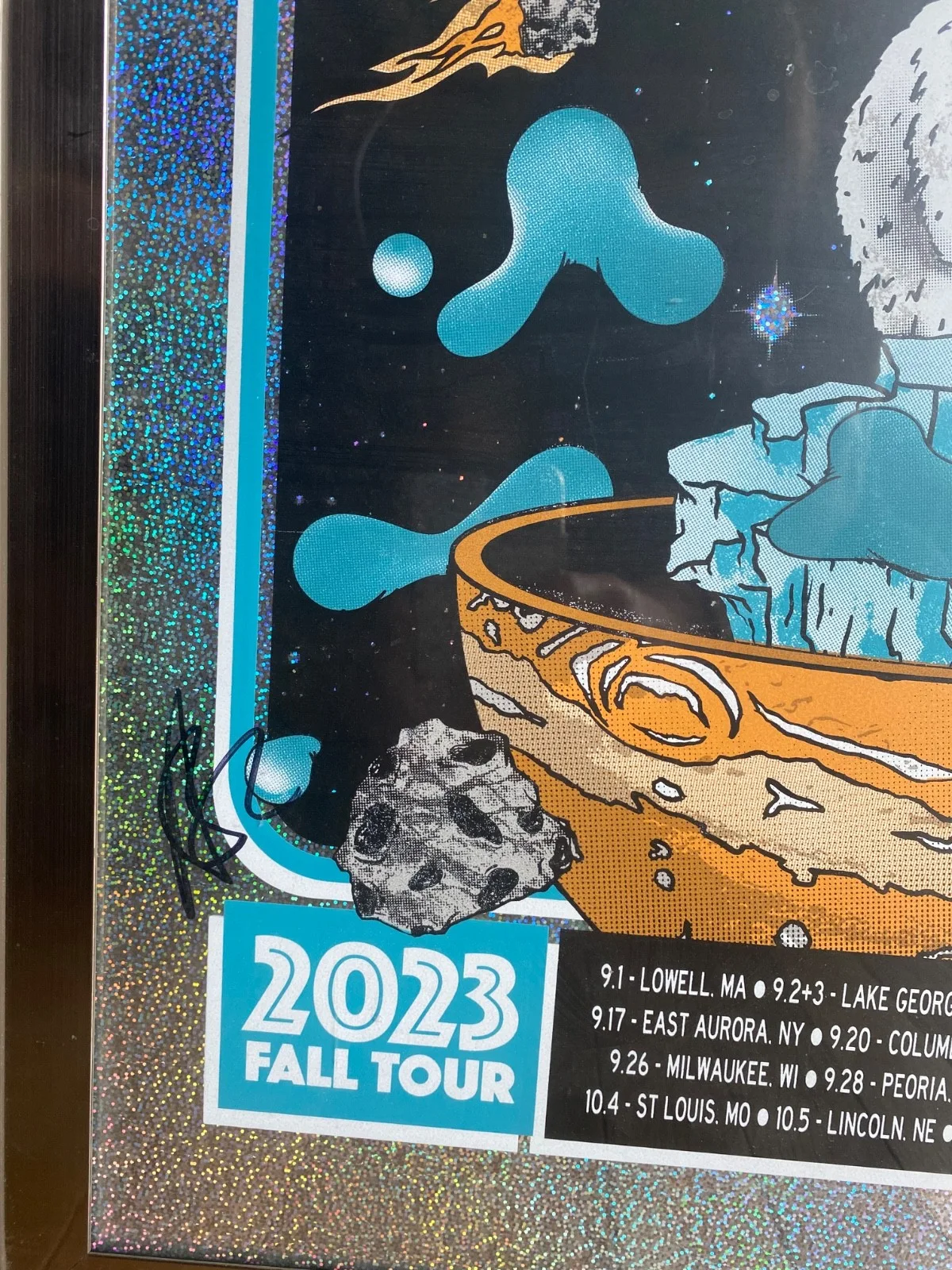 Moe Foil Concert Poster Fall Tour 2023. Signed (Autographed) by entire band., image 4