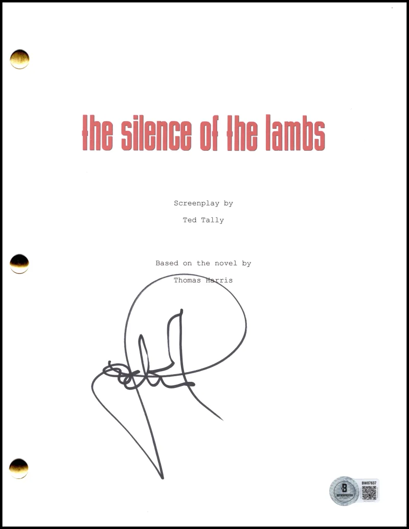 Jodie Foster — Jodie Foster Signed Autograph The Silence of the Lambs Movie Script Beckett COA
