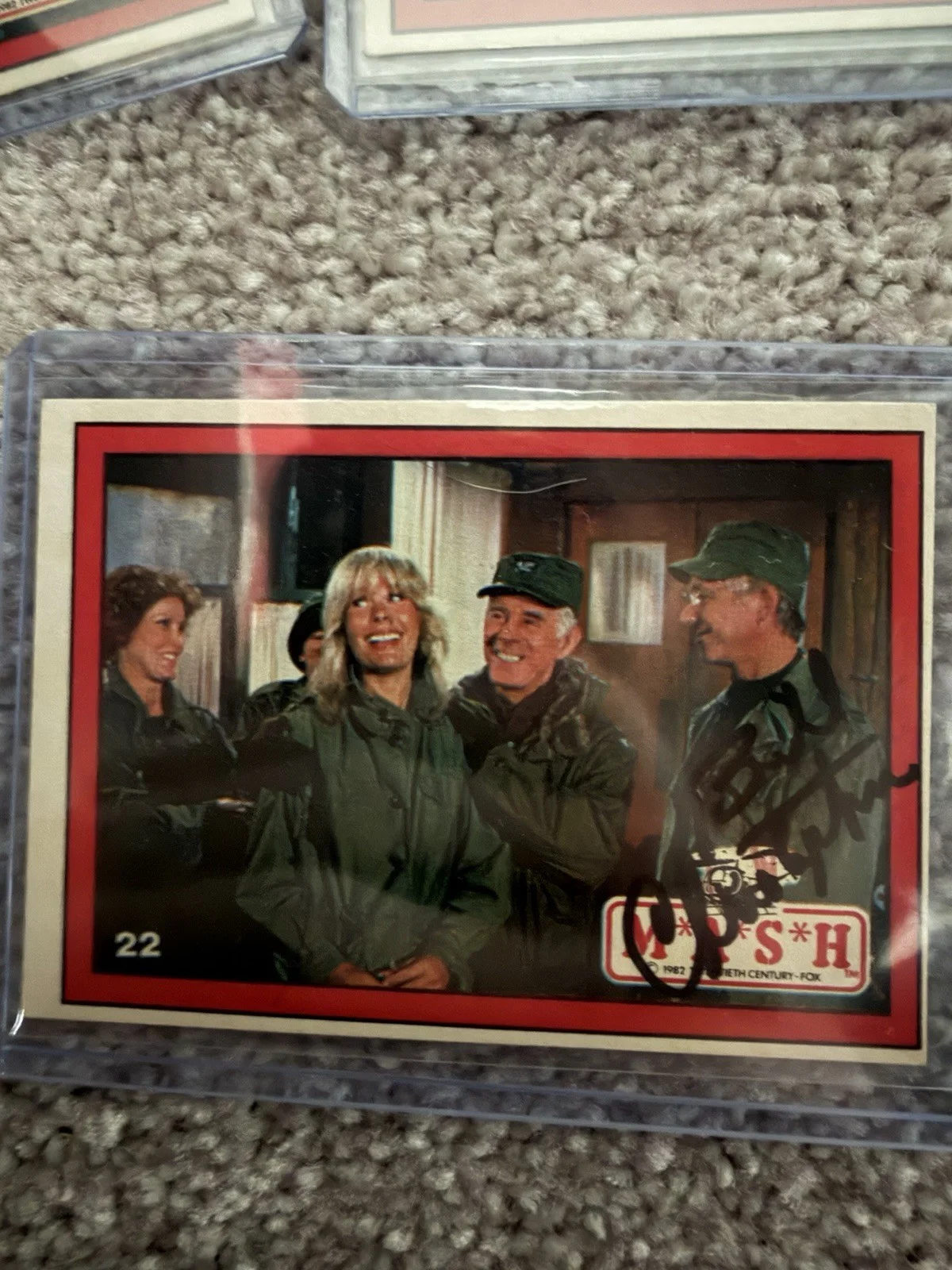 1982 Donruss M*A*S*H Trading Cards 22,33,36 autographed by William christopher, изображение 2