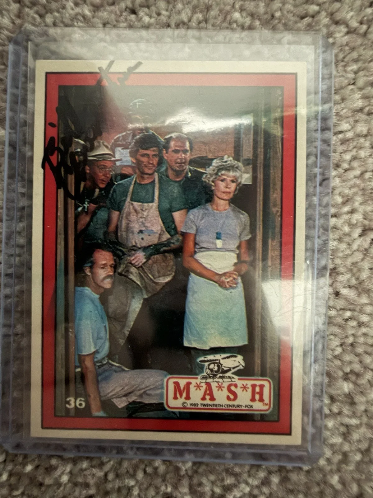 1982 Donruss M*A*S*H Trading Cards 22,33,36 autographed by William christopher, изображение 3
