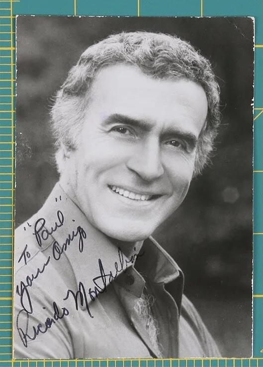JOSEPH BOTTOMS — RICARDO MONTALBAN - AUTOGRAPHED INSCRIBED PHOTOGRAPH 8X10 AUTHENTIC 4x 6 B/ W