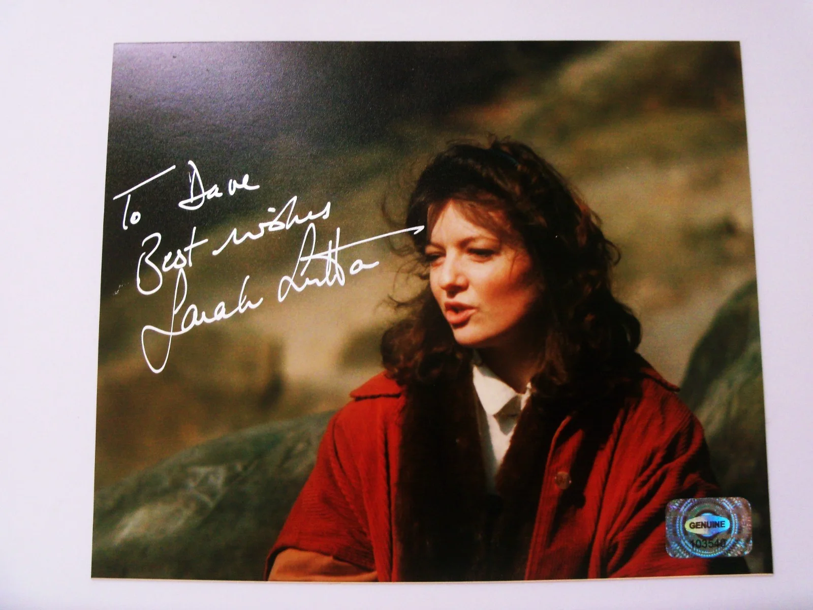 Sarah Sutton — SARAH SUTTON Doctor Who Signed Autographed 6x7 Photo W/ Hologram/Serial #, изображение 3