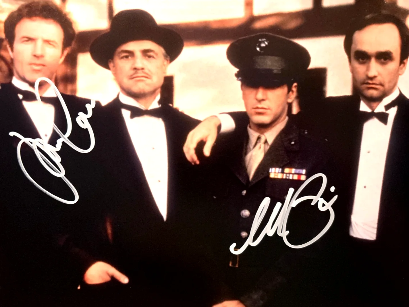 Al Pacino, James Caan — Al Pacino, James Caan Signed (GODFATHER) 8x10 GENUINE Authentic Autographs w/COA