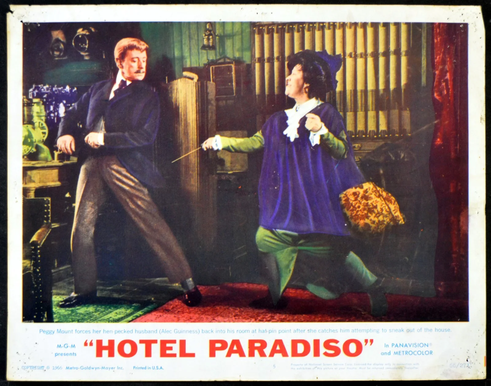 HOTEL PARADISO 1966 Alec Guinness, Gina Lollobrigida 3 LOBBY CARDS, image 2
