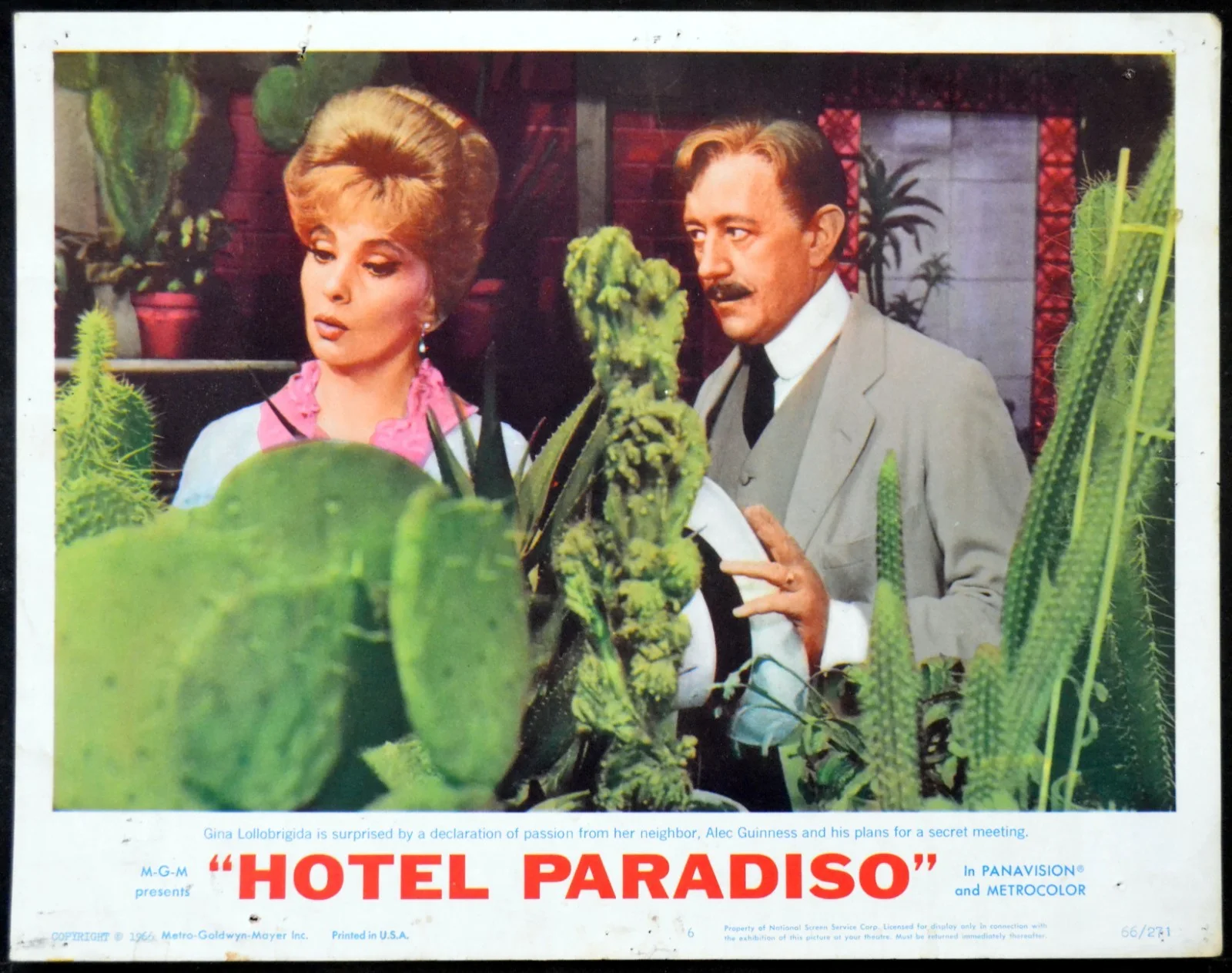 HOTEL PARADISO 1966 Alec Guinness, Gina Lollobrigida 3 LOBBY CARDS, image 3