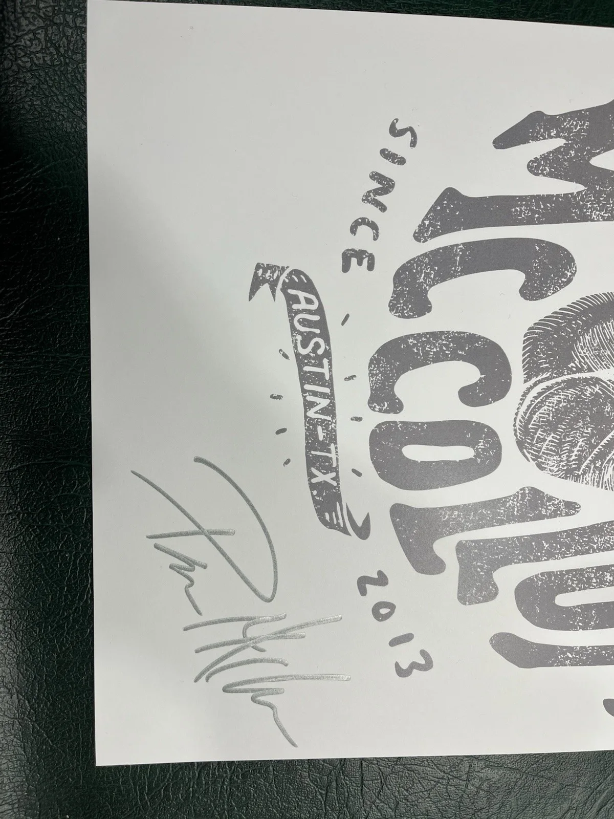 Parker McCollum Signed Poster Austin TX Since 2013 • Authentic Autograph 11x17, изображение 2