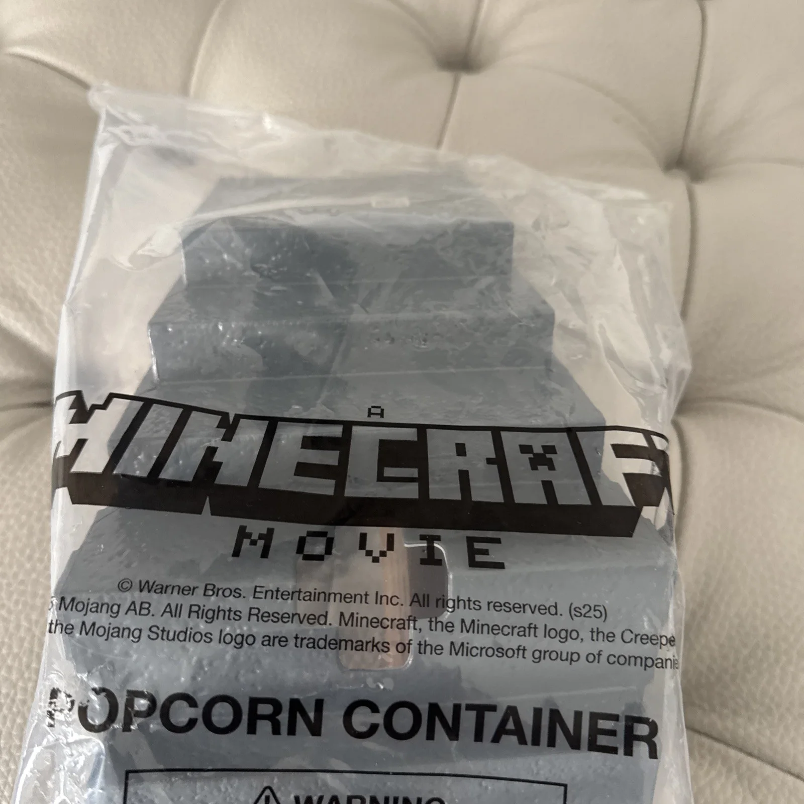 MINECRAFT Movie Collectable Popcorn Bucket Pickaxe Brand New Sealed Pick Axe, изображение 3