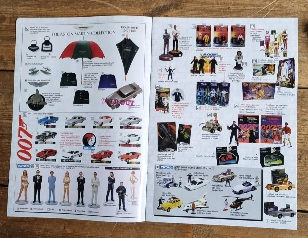 JAMES BOND International Fan Club Collectables Catalouge Magazine, изображение 2
