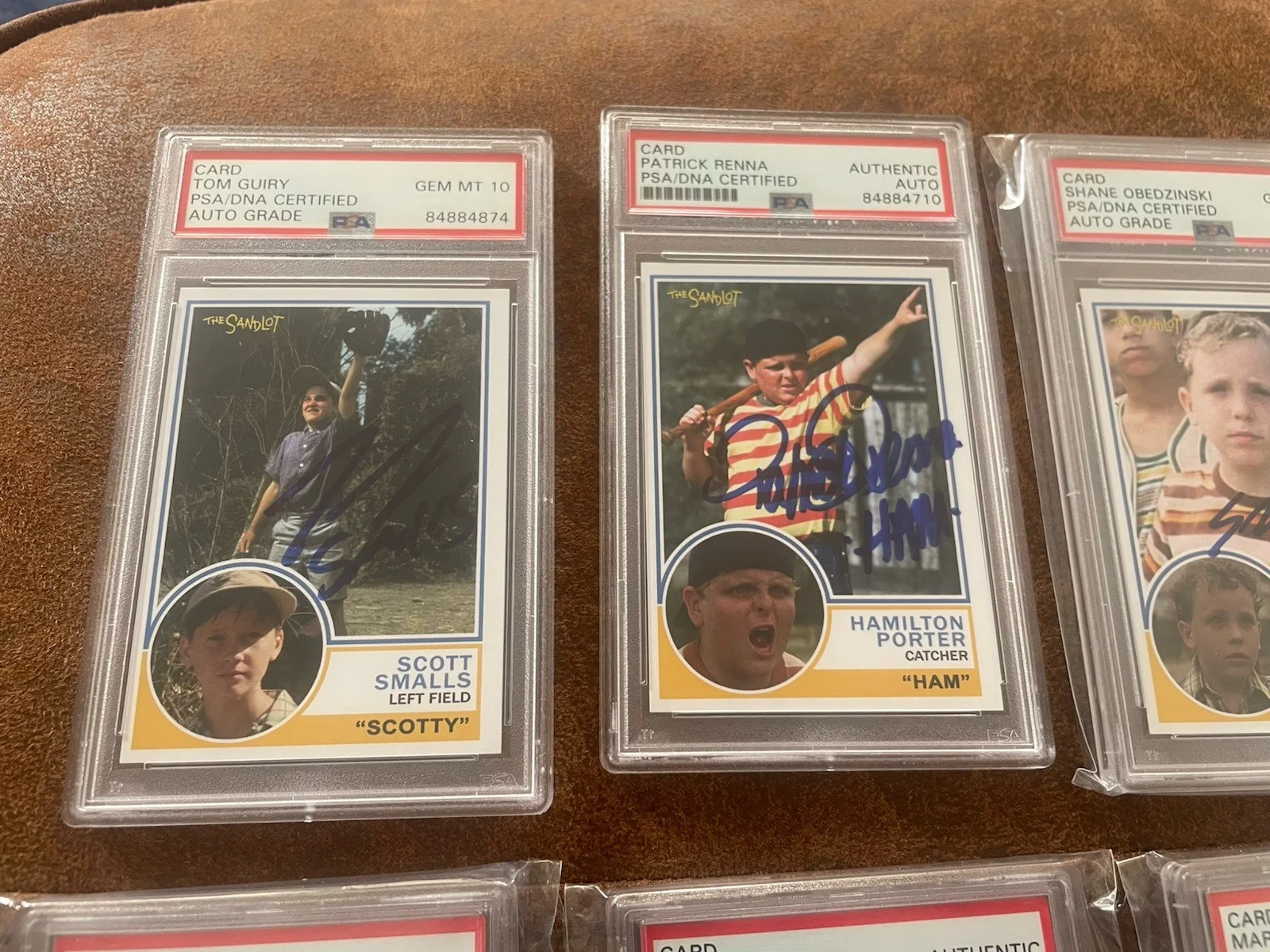 THE SANDLOT Autographed Trading Card Lot CAST 8 Celebrity Movie Autos PSA!, изображение 2
