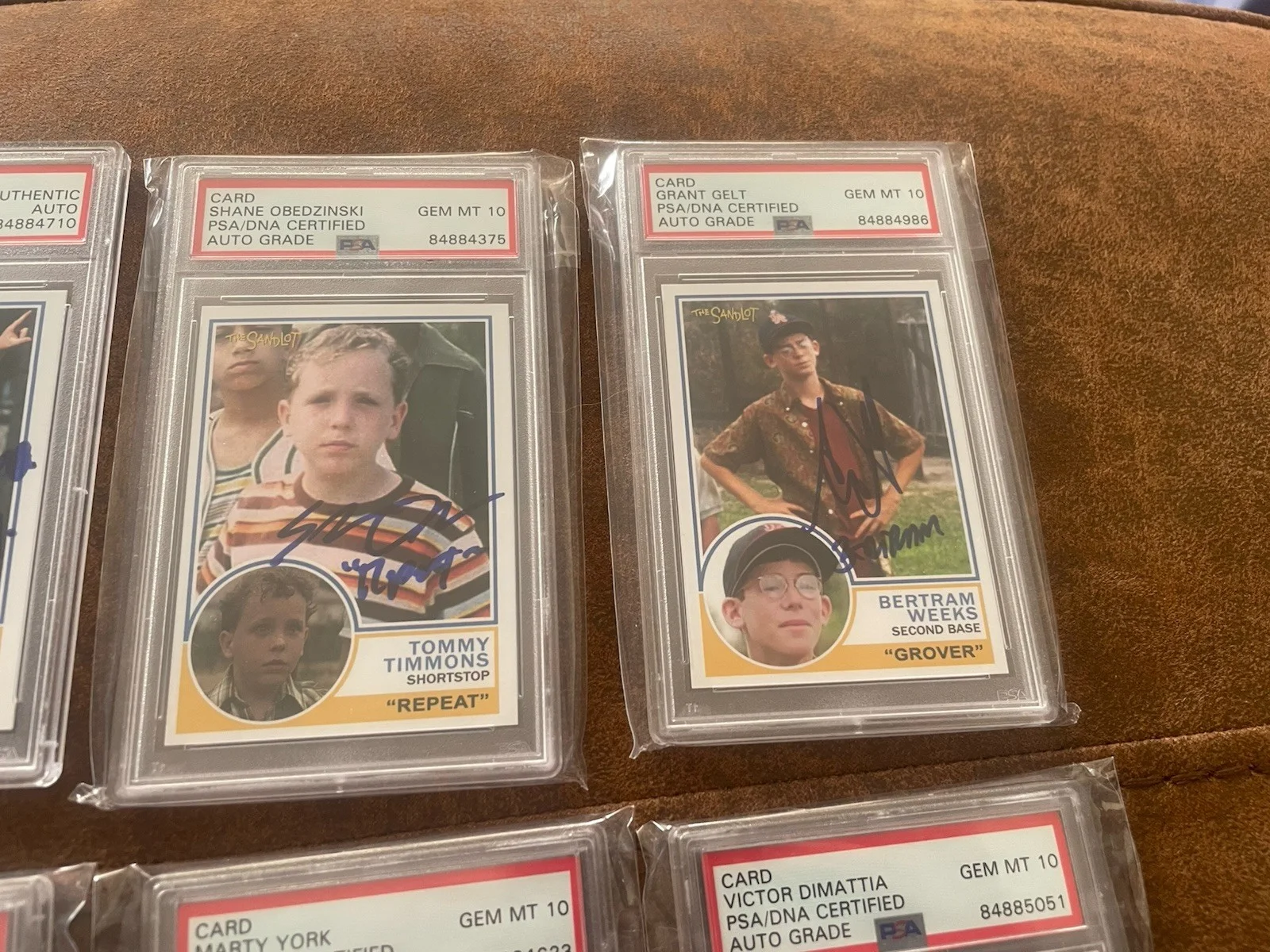 THE SANDLOT Autographed Trading Card Lot CAST 8 Celebrity Movie Autos PSA!, изображение 3