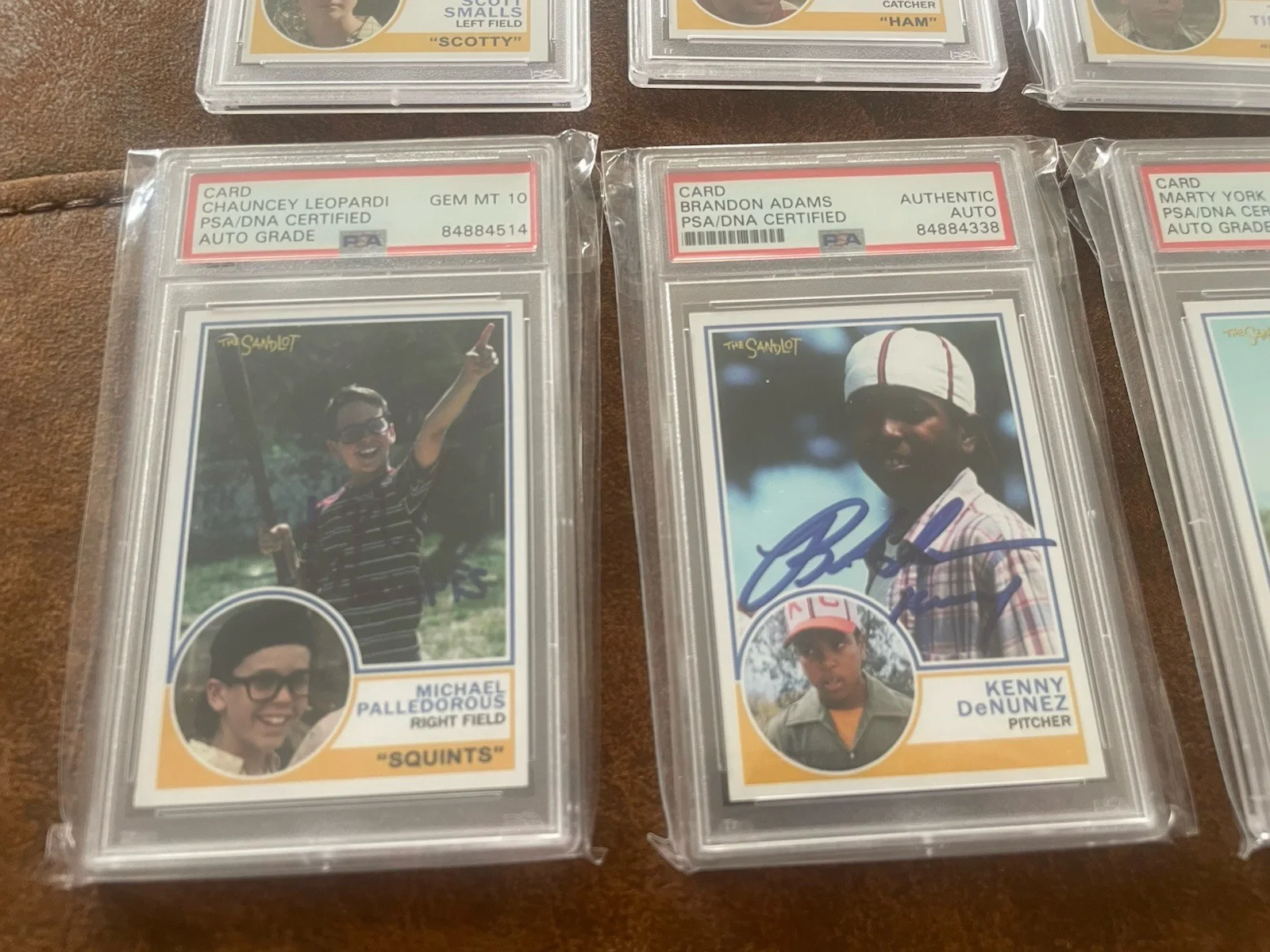 THE SANDLOT Autographed Trading Card Lot CAST 8 Celebrity Movie Autos PSA!, изображение 4
