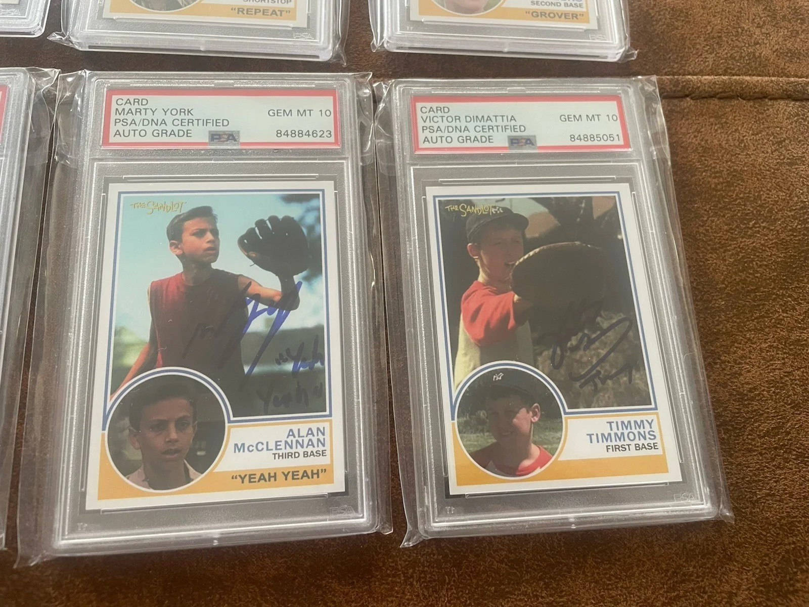 THE SANDLOT Autographed Trading Card Lot CAST 8 Celebrity Movie Autos PSA!, изображение 5