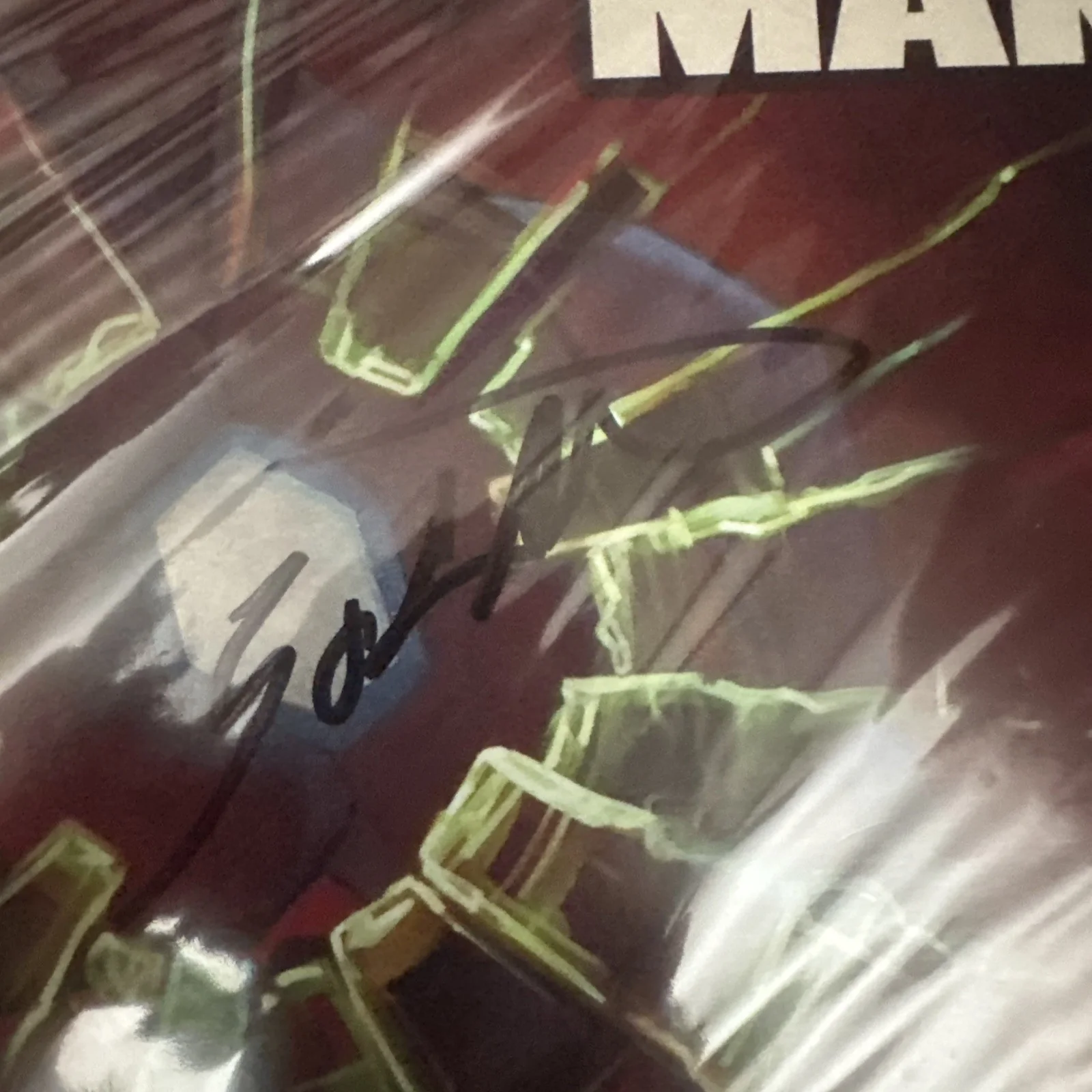 50 cent Signed Iron Man Alternate Cover of Get Rich Or Die Tryin Vinyl Rare PSA, image 3