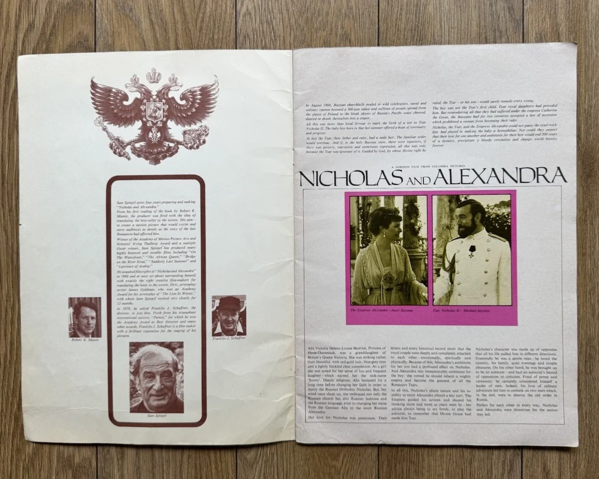 Original 1971 Nicholas and Alexandra Souvenir Film Program Brochure - Tom Baker, image 2