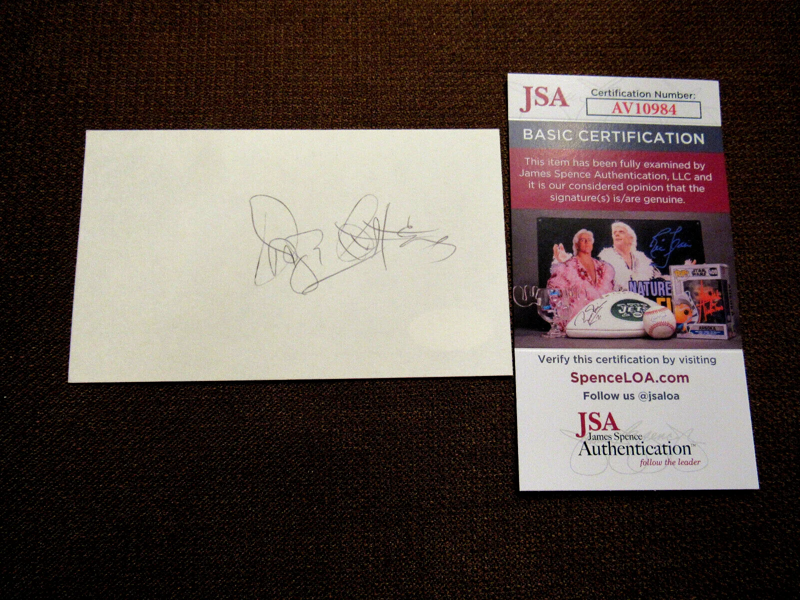 JOSEPH COTTON — JOSEPH COTTON CITIZEN KANE MOVIE ACTOR SIGNED AUTO VINTAGE INDEX CARD JSA BEAUTY, изображение 3