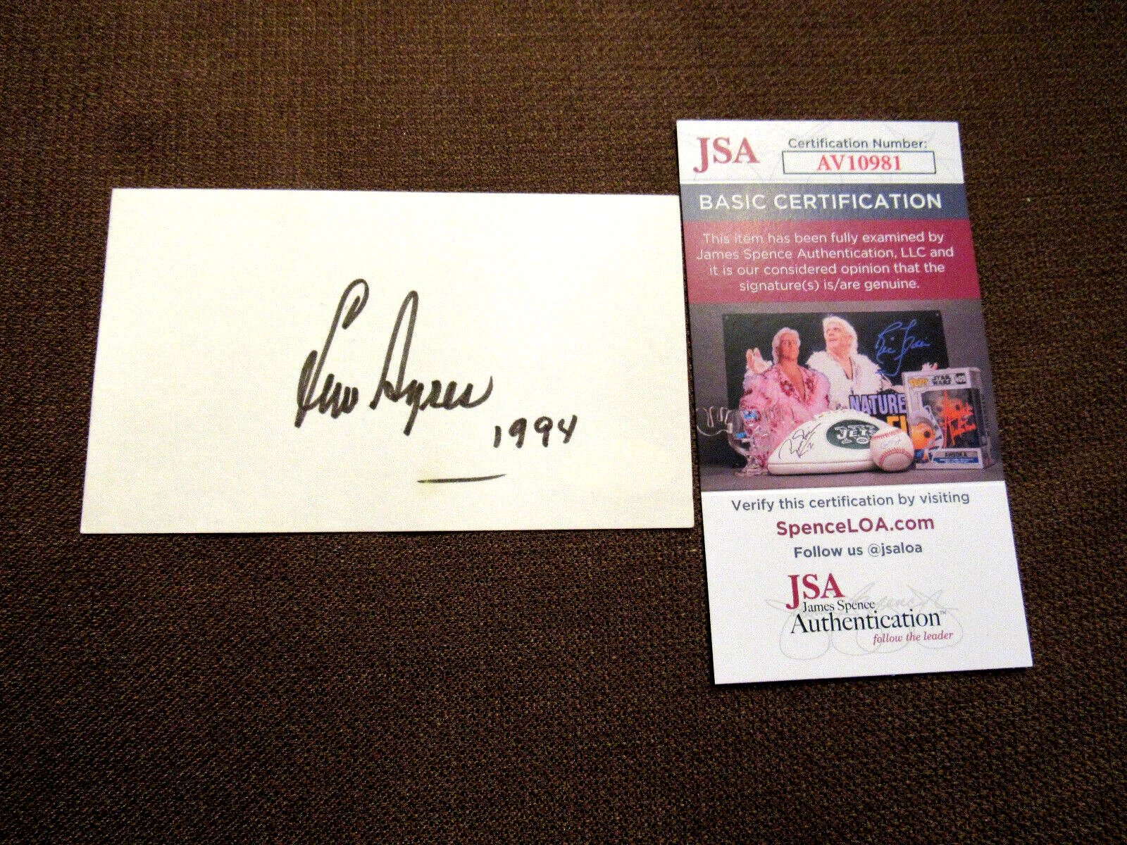 Lew Ayres — LEW AYRES DR. KILDARE MOVIE ACTOR SIGNED AUTO VINTAGE INDEX CARD JSA BEAUTY