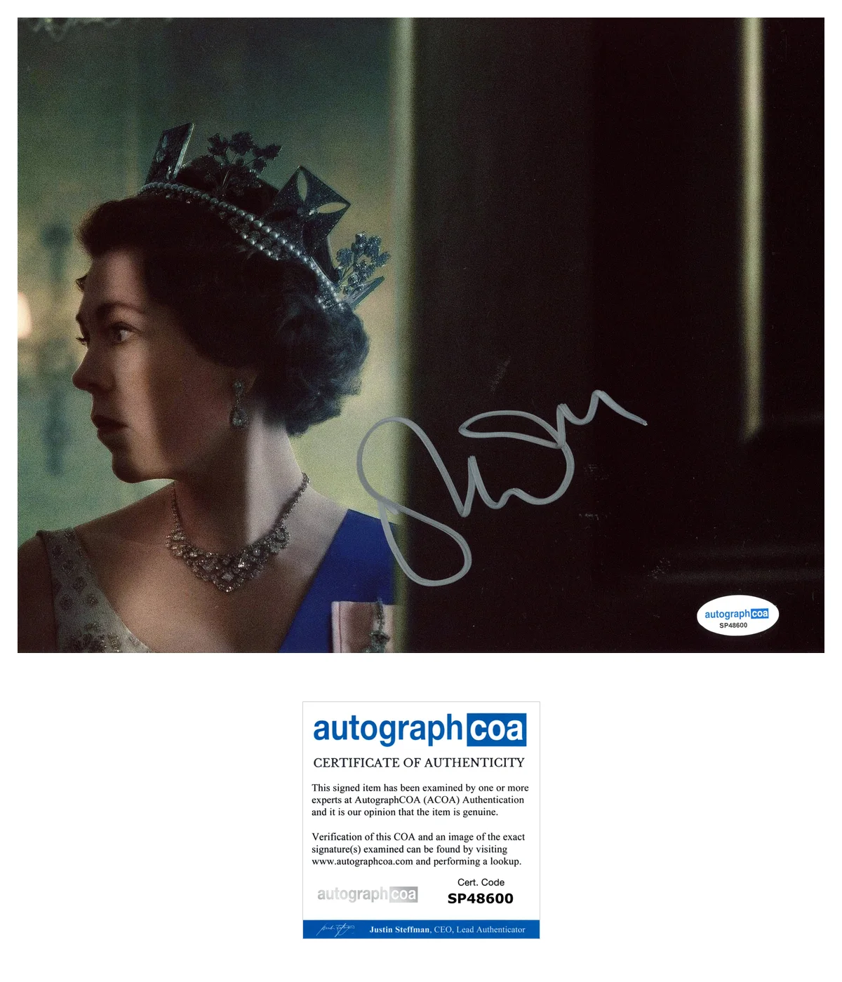Olivia Colman — Olivia Colman Signed Autographed The Crown 8x10 Photo ACOA
