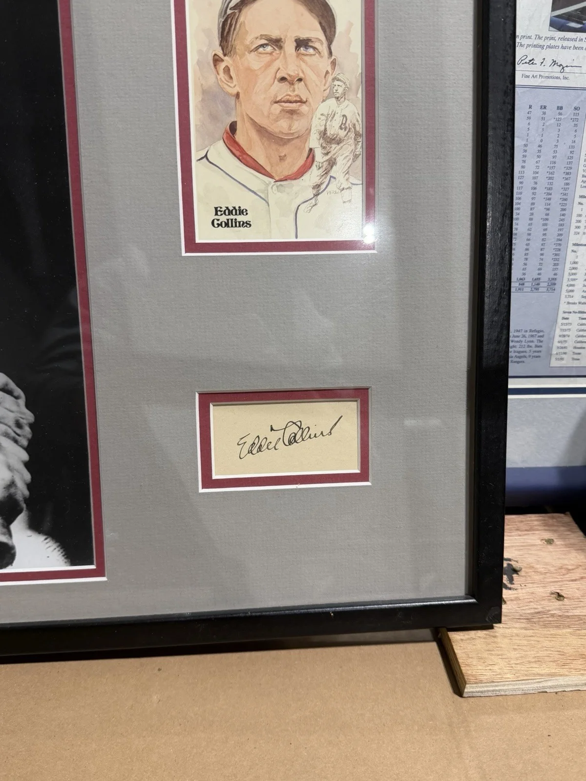 Eddie Gollins — Eddie Gollin’s Signed Piece Framed Authentic, image 2