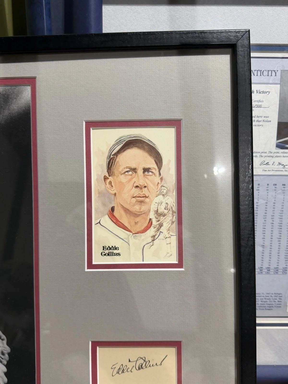 Eddie Gollins — Eddie Gollin’s Signed Piece Framed Authentic, image 3