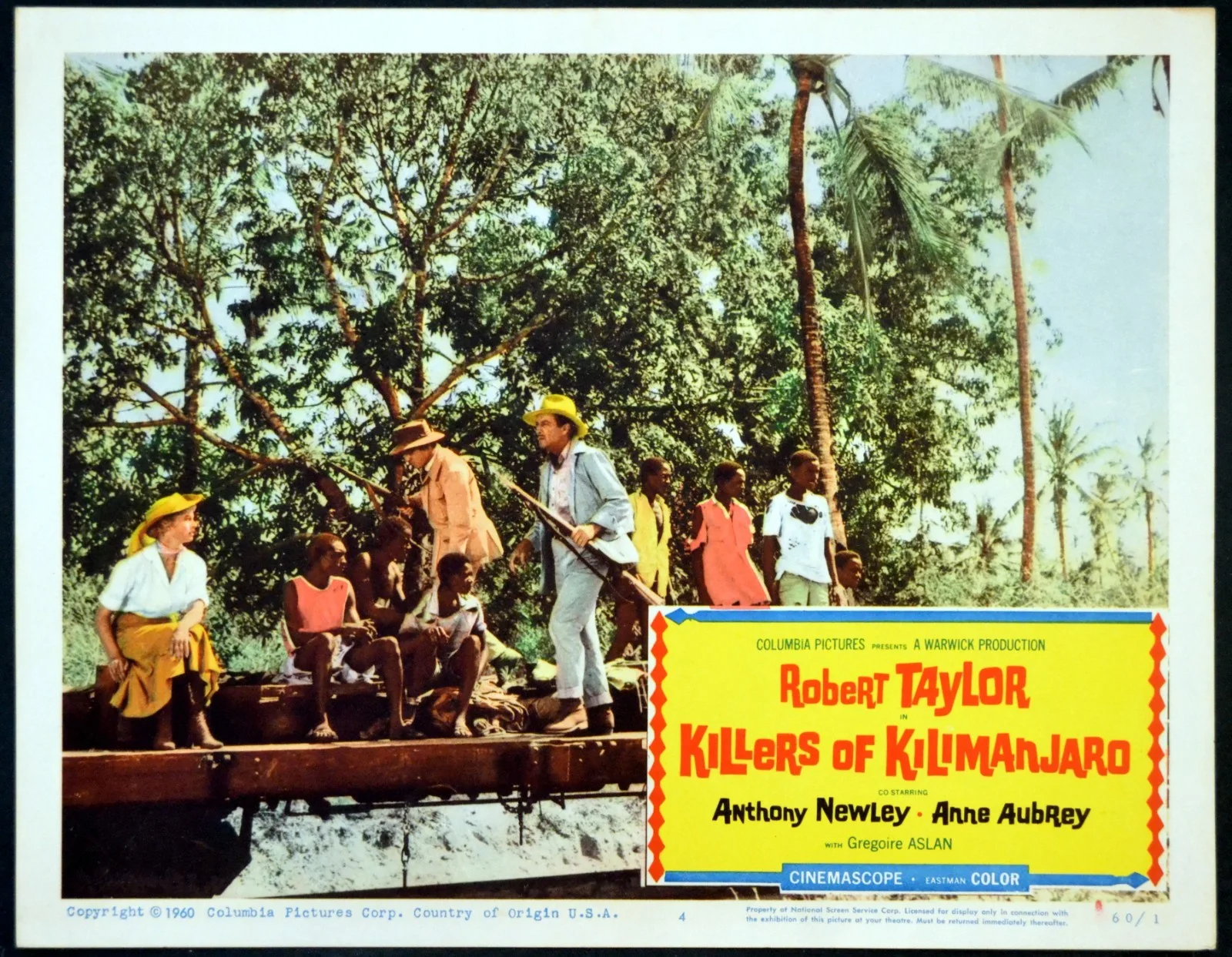 KILLERS OF KILIMANJARO 1960 Robert Taylor, Anthony Newley 2 LOBBY CARDS, изображение 2