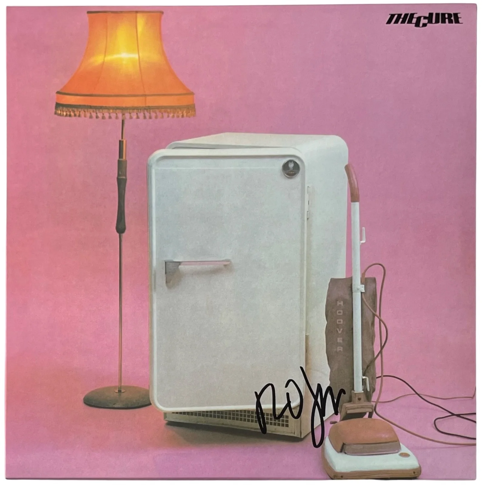 Robert Smith Signed The Cure Three Imaginary Boys Vinyl Record JSA LOA ZZ61316, image 3