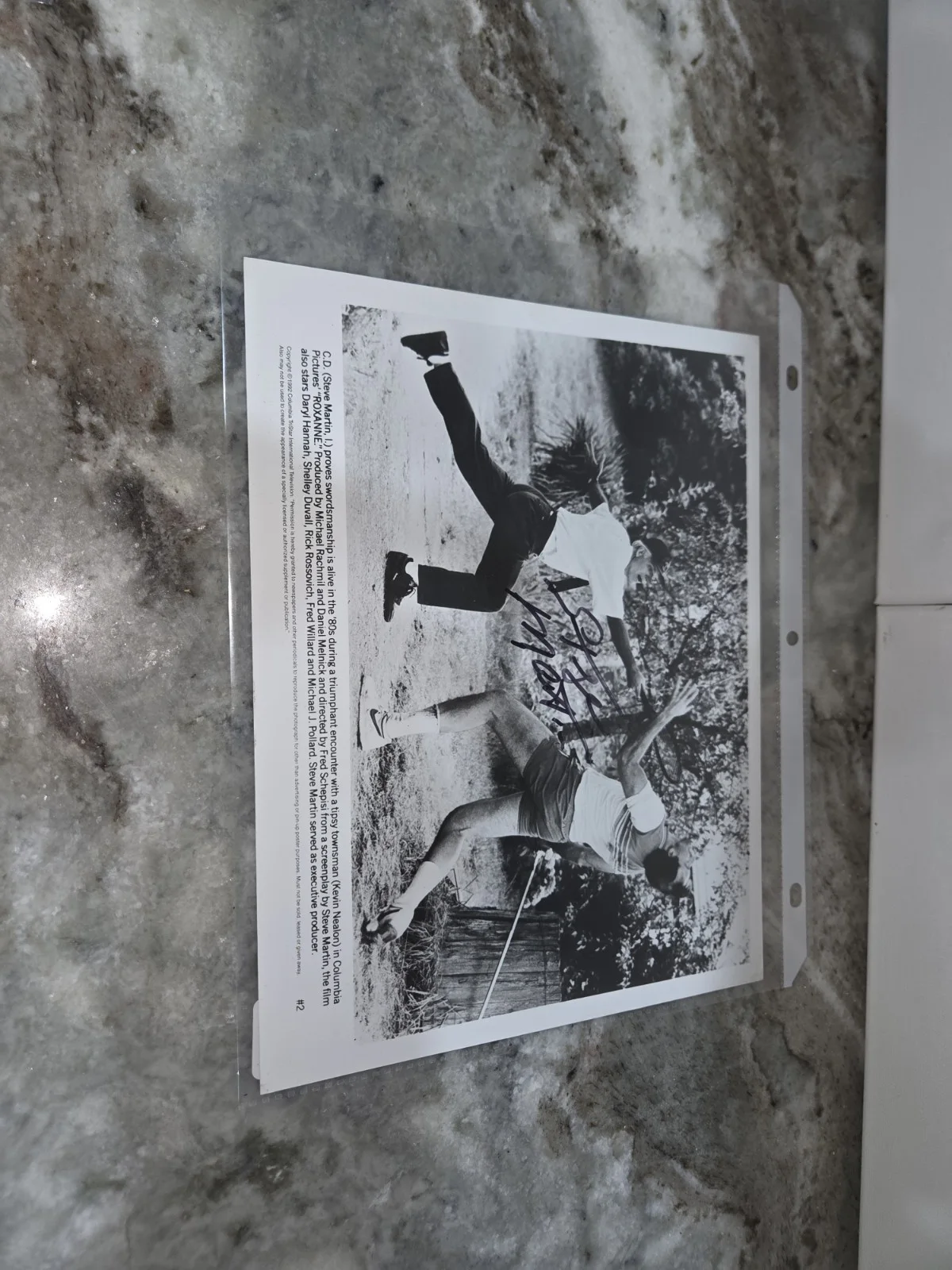 Steve Martin — Steve Martin Autographed Original 8x10 Movie Photo Roxanne, изображение 3