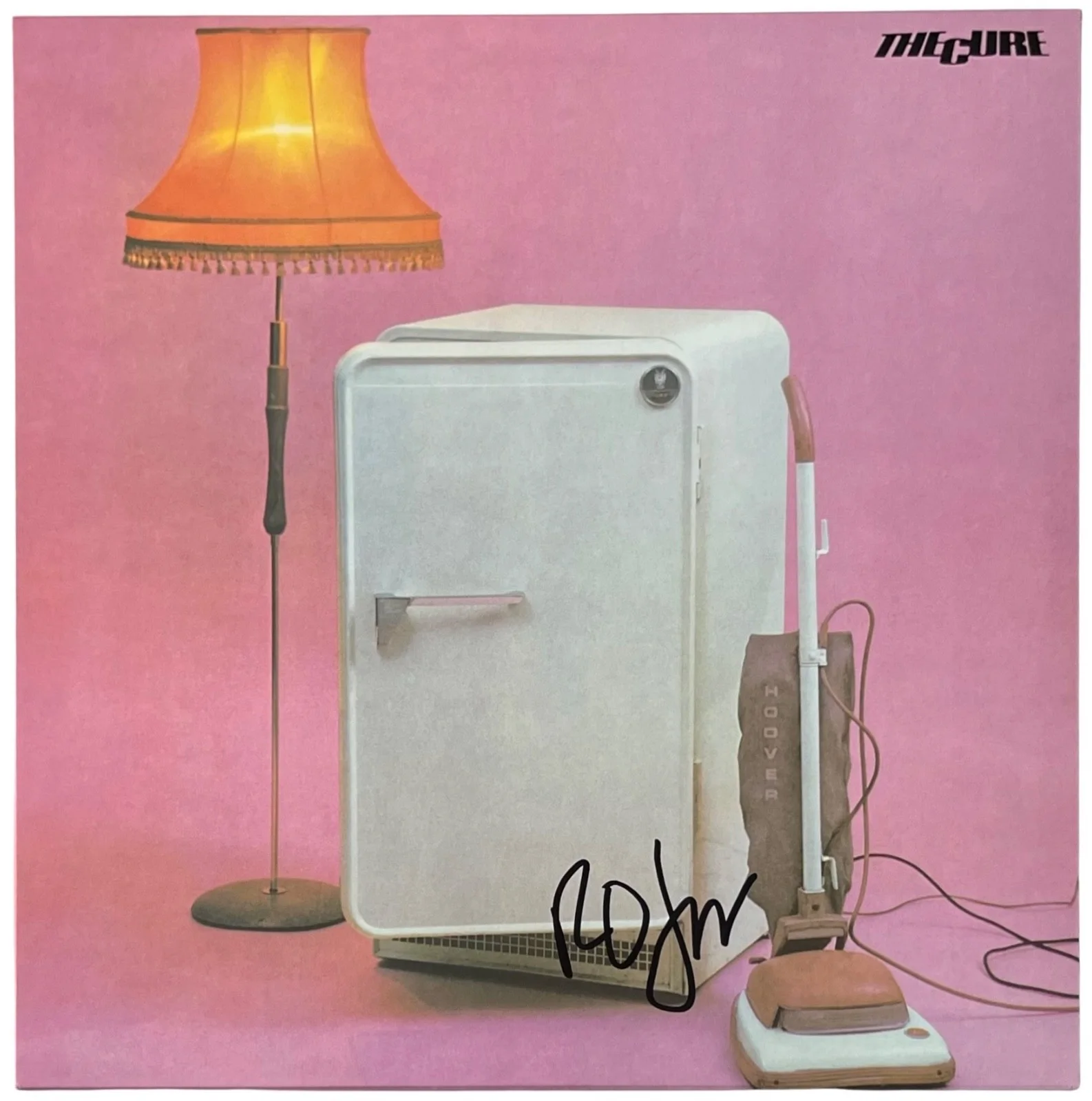 Robert Smith Signed The Cure Three Imaginary Boys Vinyl Record JSA LOA ZZ61317, image 3