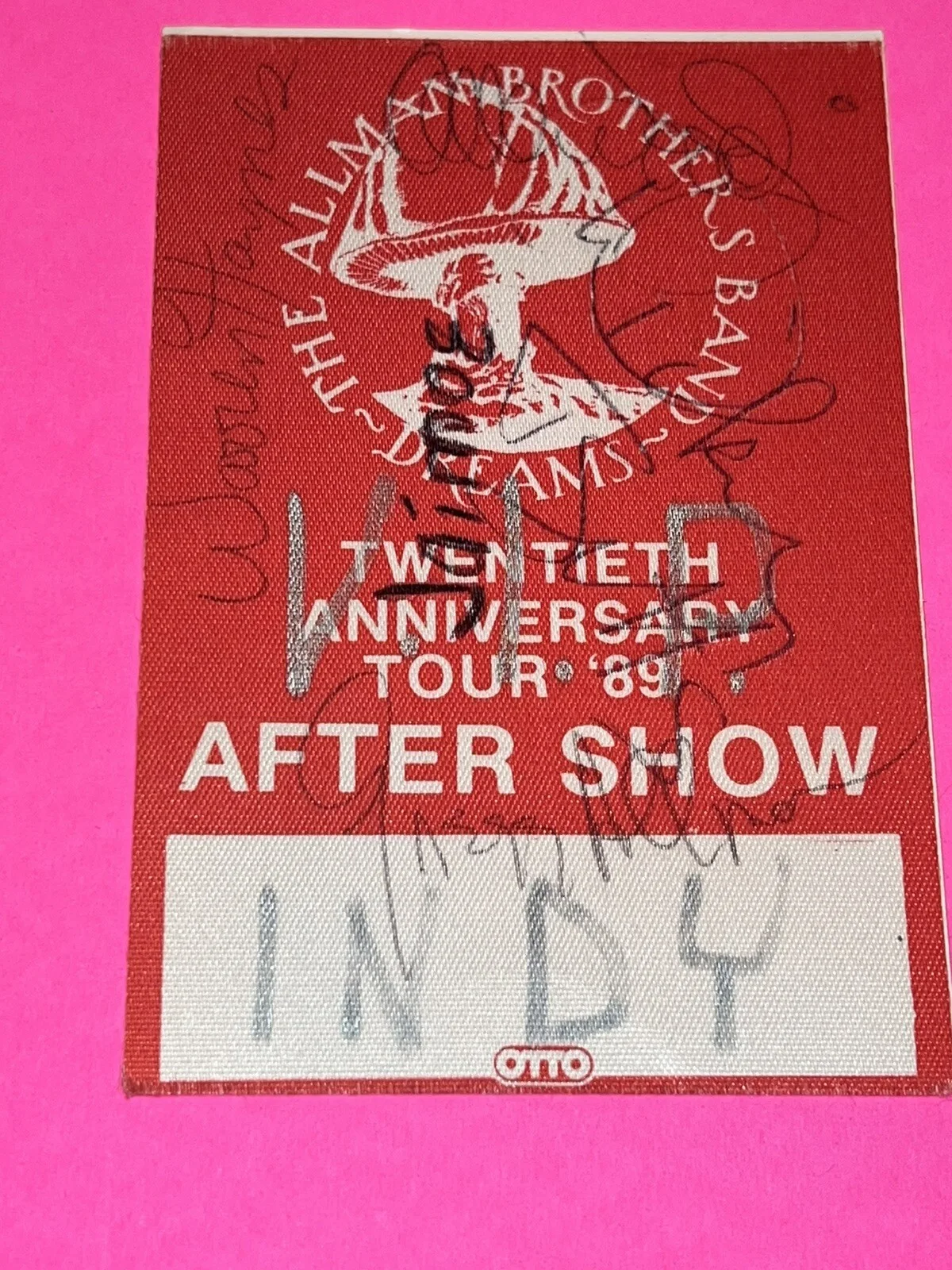 ALLMAN BROTHERS AUTOGRAPHED SIGNED PASS ROCKCARD LOT GREG ALLMAN ALAN WOODY, изображение 5