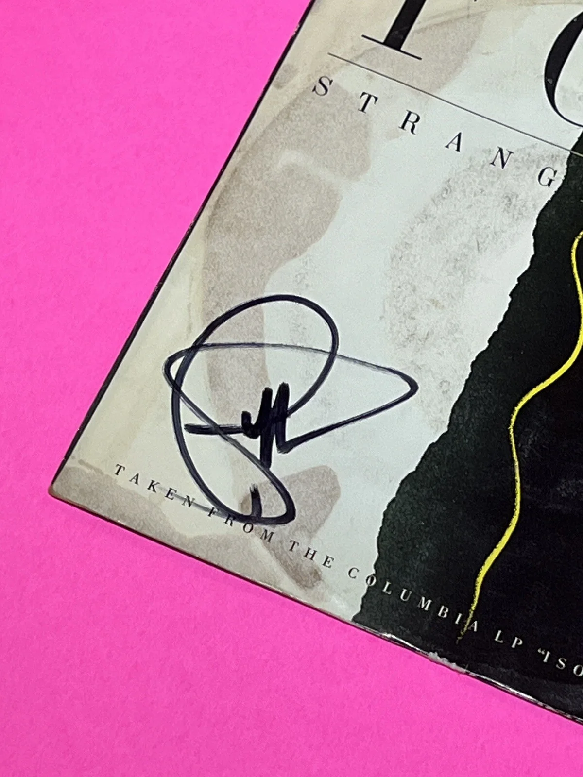 JOSEPH WILLIAMS SIGNED TOTO STRANGER IN TOWN 45 VINYL LP *EXACT PROOF*, изображение 3