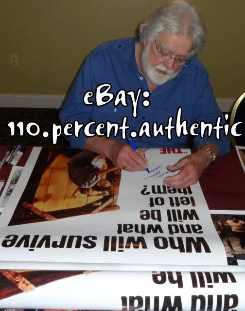 GUNNAR HANSEN SIGNED TEXAS CHAINSAW MASSACRE MOVIE POSTER 24 X 36 *EXACT PROOF*, изображение 5